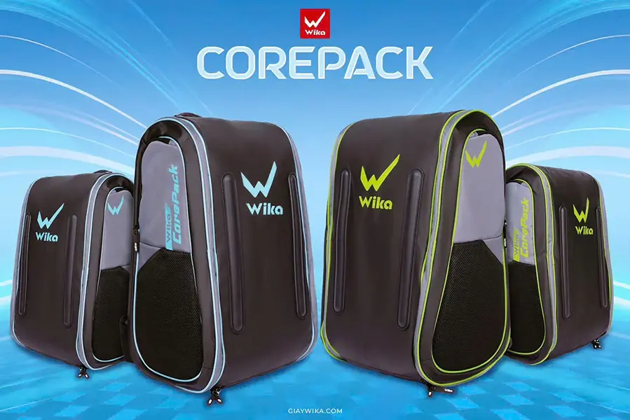 Túi pickleball Wika Corepack màu đen chuối
